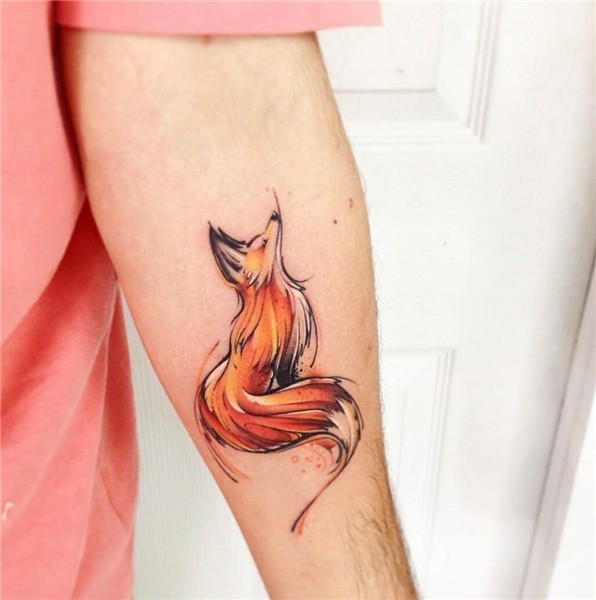 Pin by Carrie Maggard Campbell on tattoos Watercolor fox tat