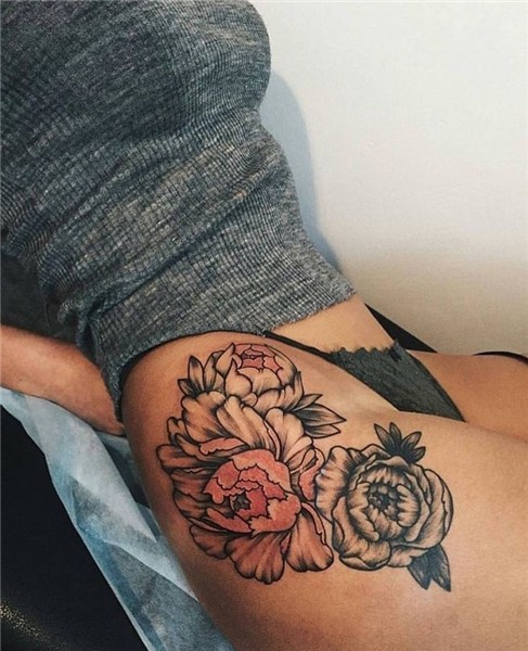 Pin by Chelsea Letkiewicz on Ink Flower thigh tattoos, Hip t