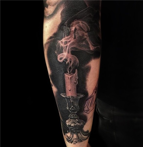 Pin by Chris Gray on Realism Candle tattoo, Smoke tattoo, Ta