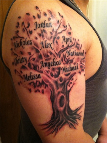 Pin by Christy Everson on Tattoos Family tree tattoo, Tree t