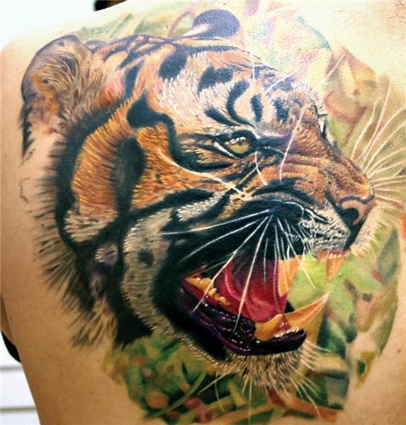 Pin by C-los Rocha on Tattoos Colour Tiger tattoo design, Ti