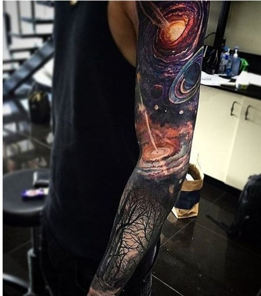 Pin by Cyber Psychologist on Tatuagens ❤ Space tattoo sleeve