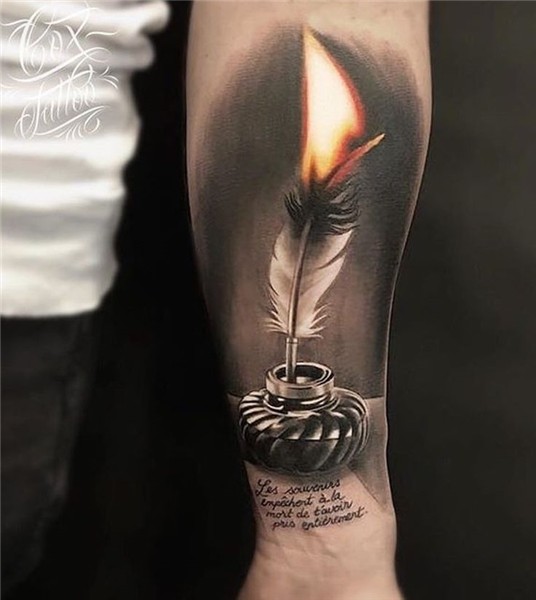 Pin by Darren on TA2s Forearm tattoo design, Candle tattoo,
