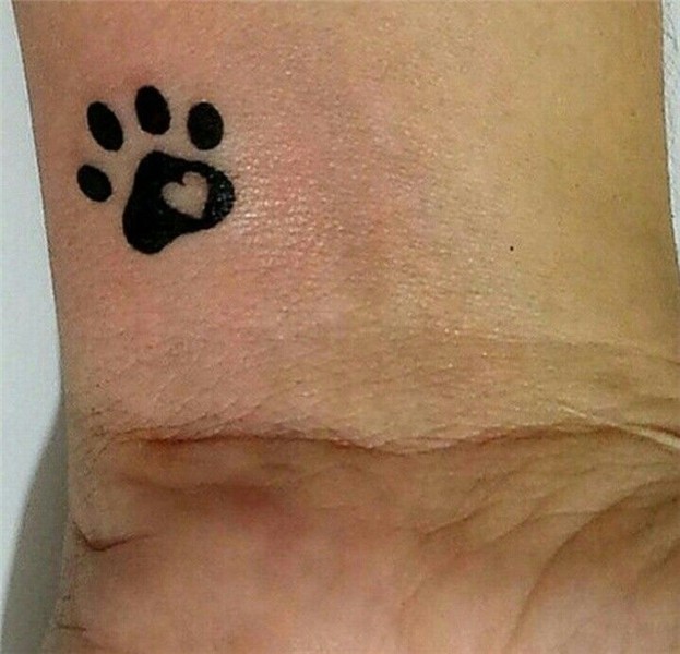 Pin by Diana Mite on Tattoos Dog tattoos, Pawprint tattoo, D