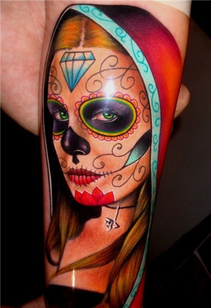 Pin by FREAKSHOW on Ink Sugar skull tattoos, Skull tattoo de
