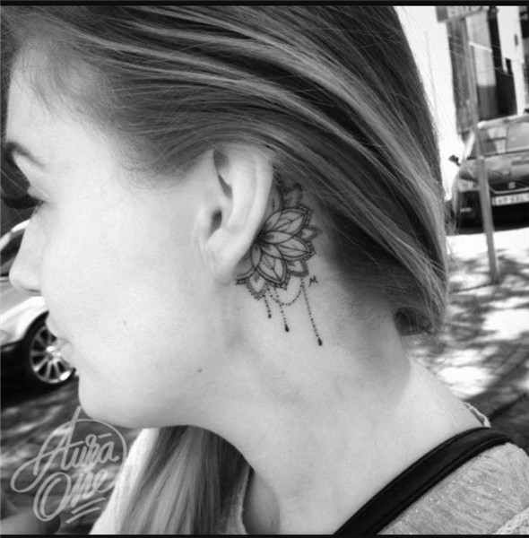 Pin by Geni GenGen on ear tattoo Behind ear tattoos, Ear tat