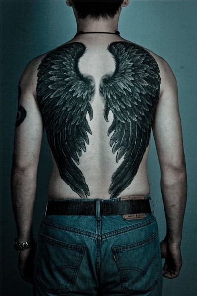Pin by Graciela Berumen on Ink! Wing tattoo men, Feather tat