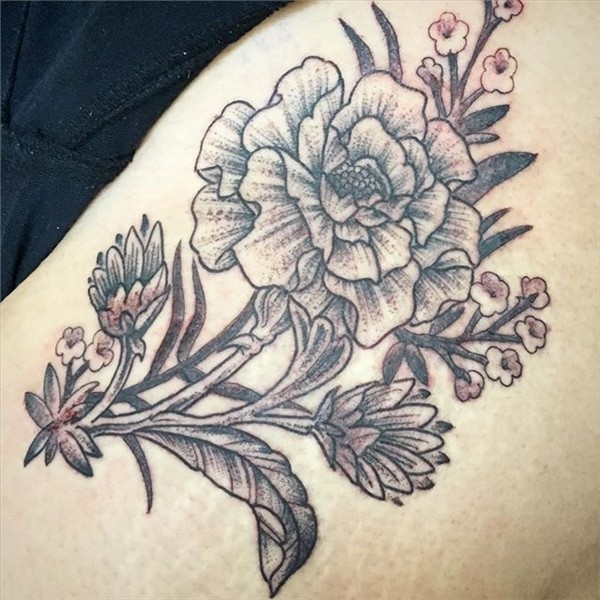 Pin by Jenna Fackrell on Tattoos Marigold tattoo, Aster flow