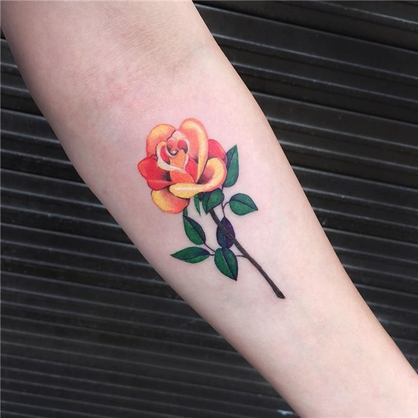 Pin by Jessie Ott on tat Yellow rose tattoos, Small rose tat