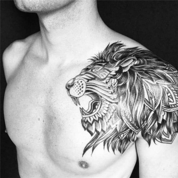 Pin by Kalila Riga on What It Feels Like Lion shoulder tatto