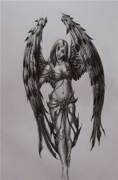 Pin by Katri H. on My odd Inspirations Angel sketch, Dark an