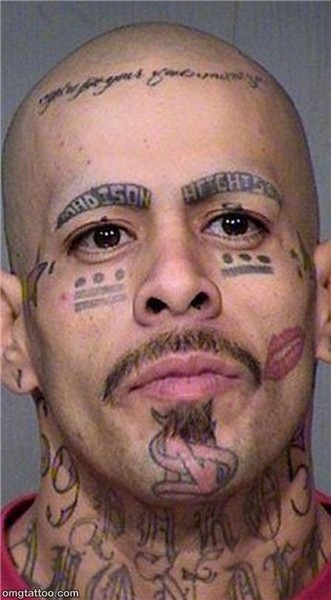 Pin by Keana Martinez on TATTOO YUKs! Bad face tattoos, Face