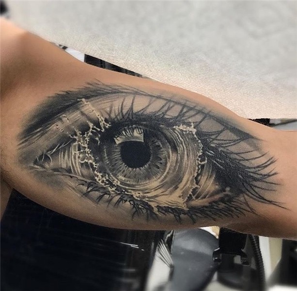 Pin by Keren Aguilar on Tattoo *man* Eye tattoo, Bicep tatto