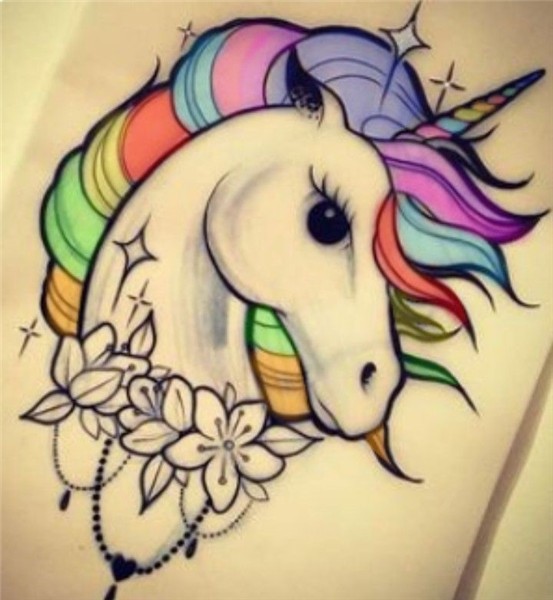 Pin by Kristi Jones on Desenhos Unicorn drawing, Unicorn tat
