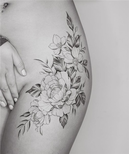 Pin by Krystal Lynn on Tattoos! Flower hip tattoos, Floral t