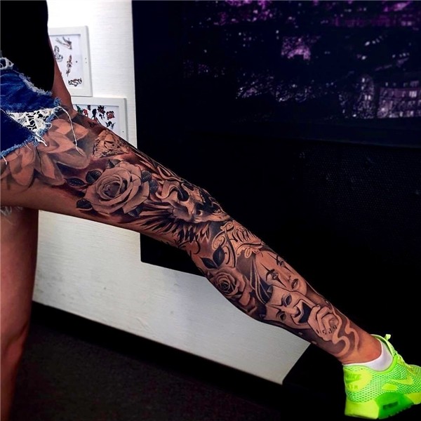 Pin by Liaamonet on Tattoos & ladies.. =o) Leg tattoos women