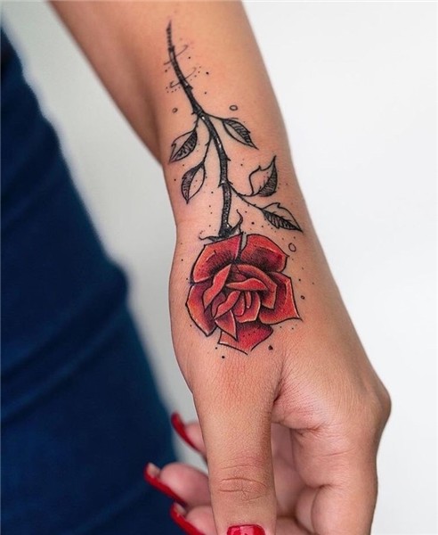 Pin by Lily Hunter on tattoos Rose tattoos for women, Hand t