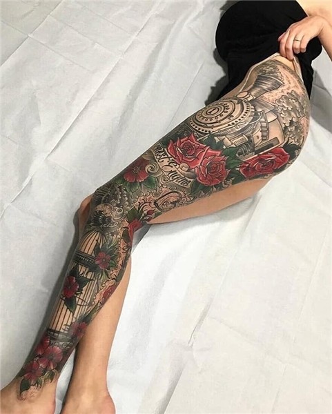 Pin by Lisa Salminen on Looks Full leg tattoos, Leg tattoos