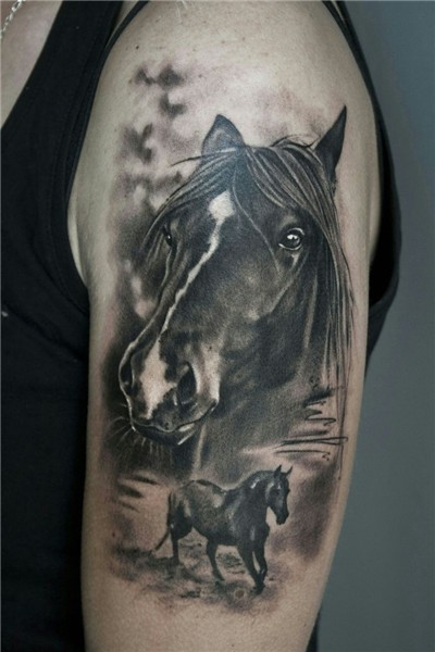 Pin by Mari on tatoo Horse tattoo, Horse tattoo design, Anim