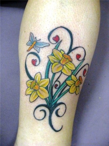 Pin by Meese Barnes on Tattoo ideas Daffodil tattoo, Simple