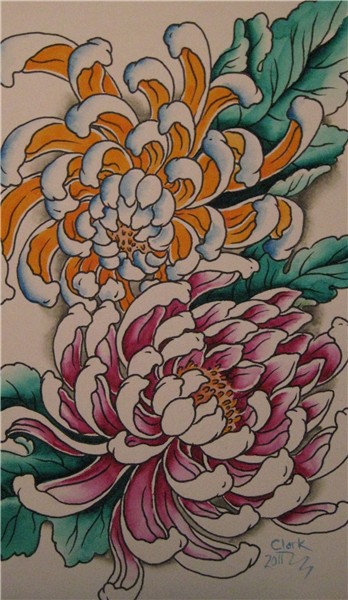 Pin by Rob Dewbury on Tattoo Inspirations Chrysanthemum tatt