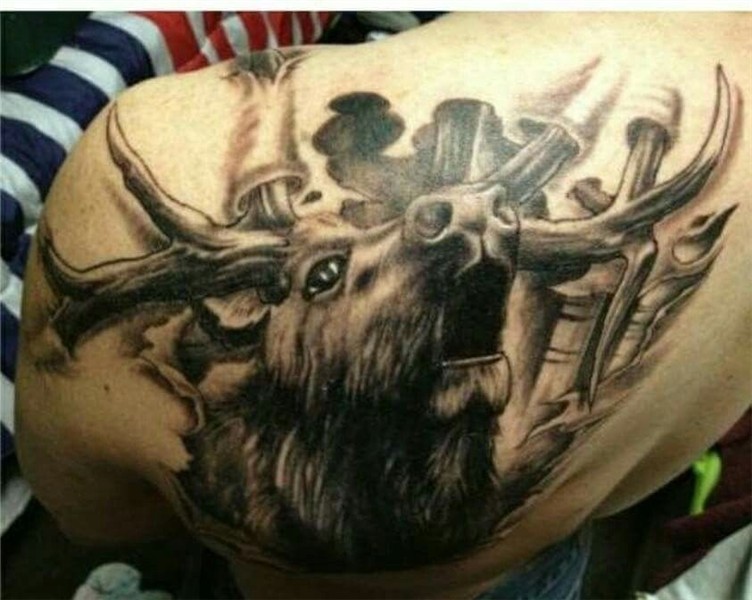 Pin by Ruben Mo on Animal tattoos Hunting tattoos, Elk tatto