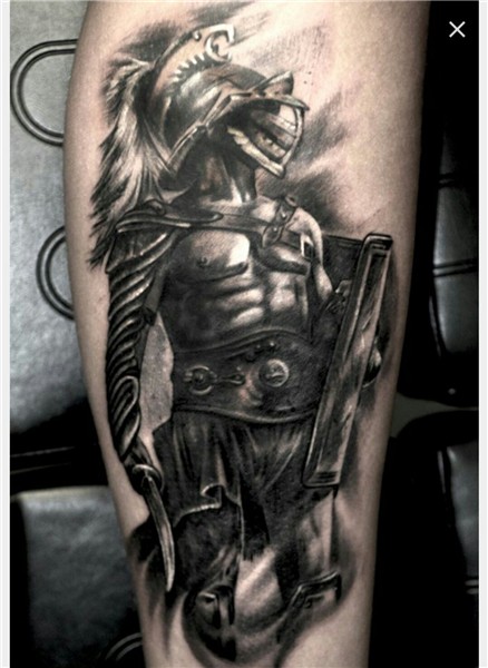 Pin by Saleh_Tattooink on Ship tattoos Gladiator tattoo, War