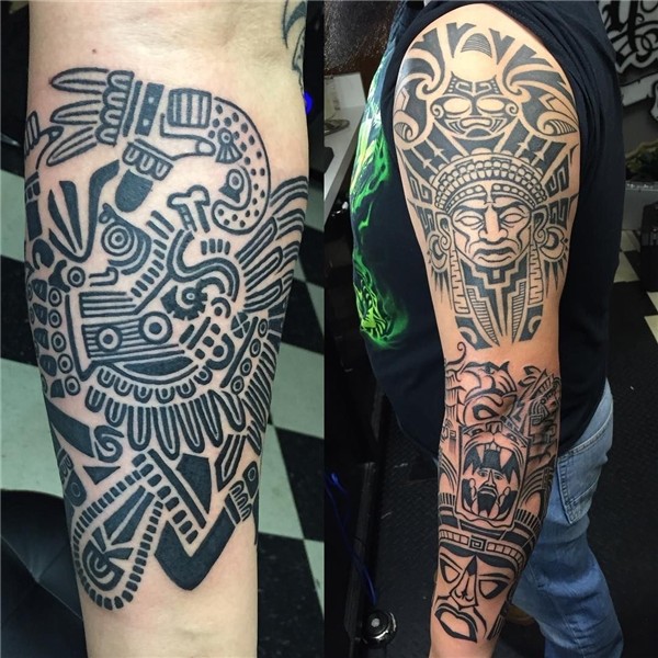 Pin by Tattoomaze on Robert Smith Aztec tattoo designs, Azte