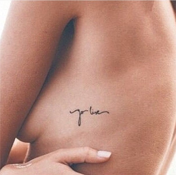 Pin by abby ridgeway on Inspiration Small rib tattoos, Live