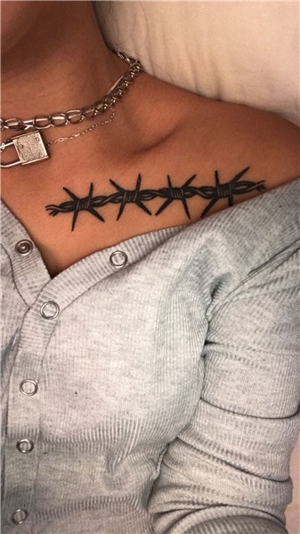 Pin by yukino on Tattoo ideas Barbed wire tattoos, Black ink