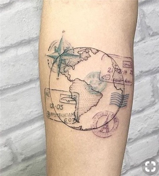 Pin de Ashleigh S. en Compass tattoo Tatuaje de viajero, Tat