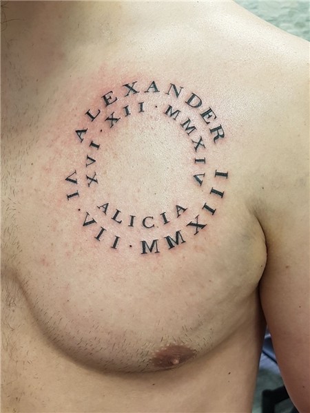 Pin de Bradley Ferriere en roman numeral circle tattoo Tatua