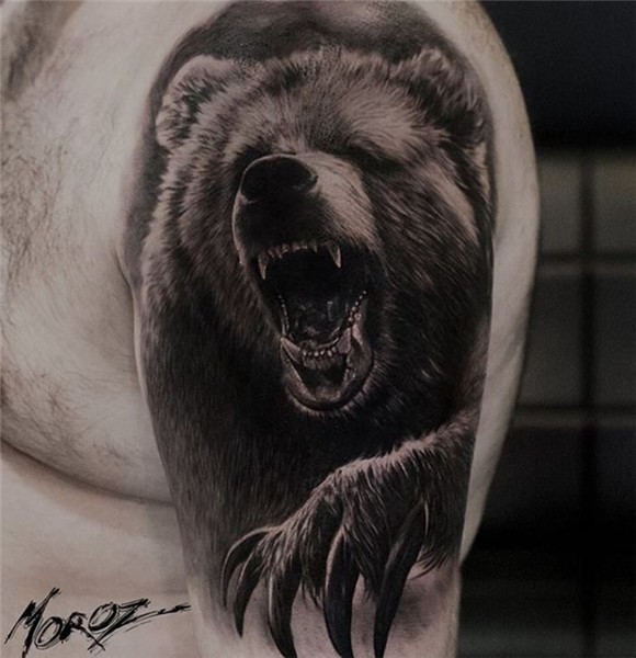 Pin de Eva Migova em Bear tattoos Tatuagens de urso, Tatuage