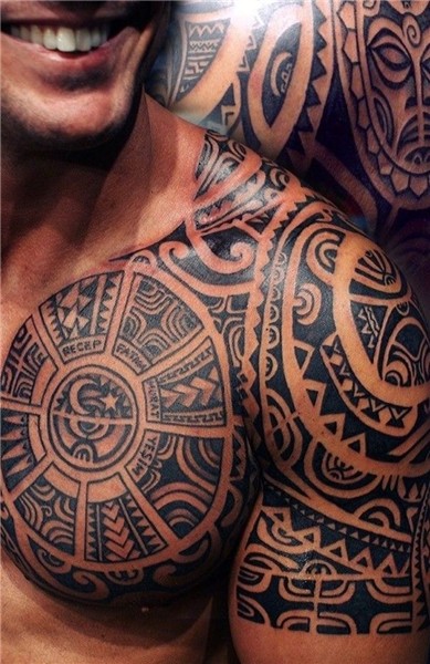 Pin em Maori, Polynesia, Tattoo's, Men, Brust,Schulter