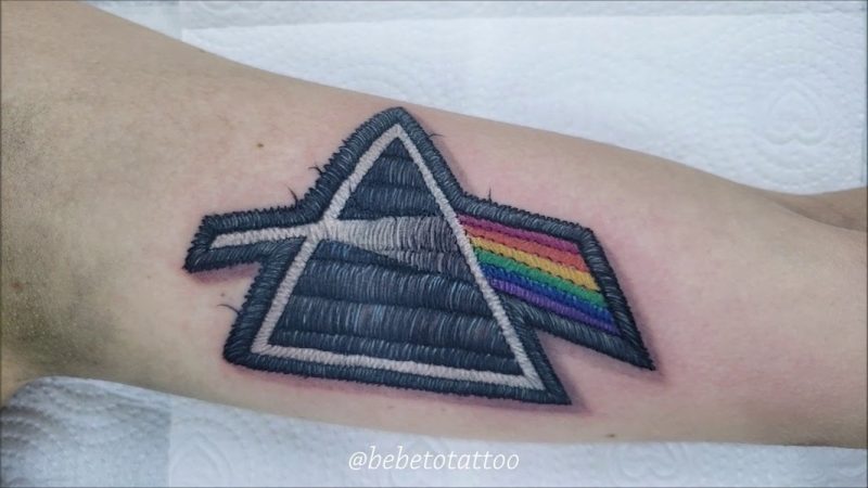 Pink Floyd Tatuagem bordada. Patch tattoo. Embroidery tattoo
