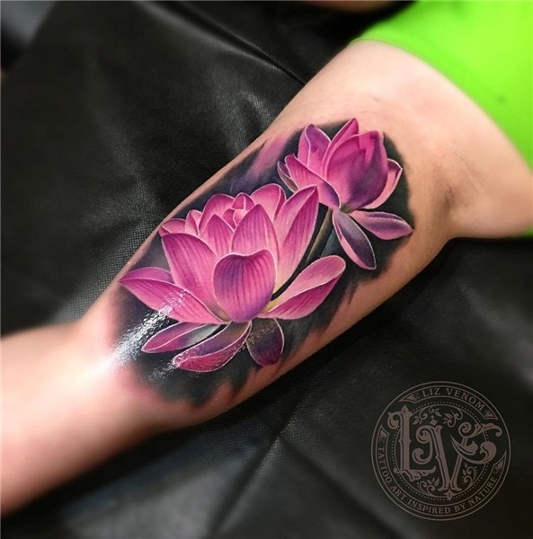 Pink Lotus Flowers Flower tattoo arm, Flower tattoo, Lotus t