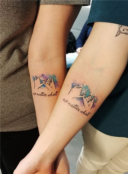 Pinky Promise Watercolor Tattoo Pinky promise tattoo, Promis