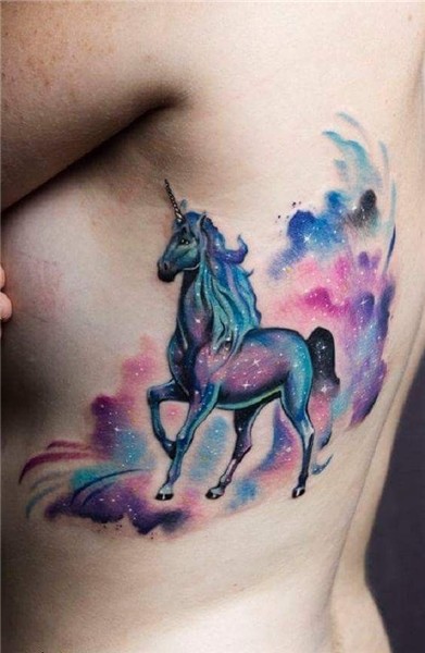 Pin on Tattos Fantasy tattoos, Galaxy tattoo, Unicorn tattoo