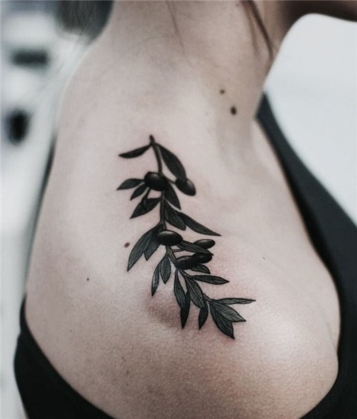 Pinterest: *Linell* Olive tattoo, Olive branch tattoo, Shoul