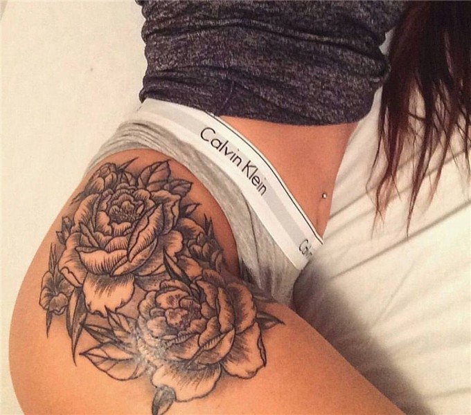 ✨ Pinterest : @Seymone . Hip thigh tattoos, Tattoos, Rose ta