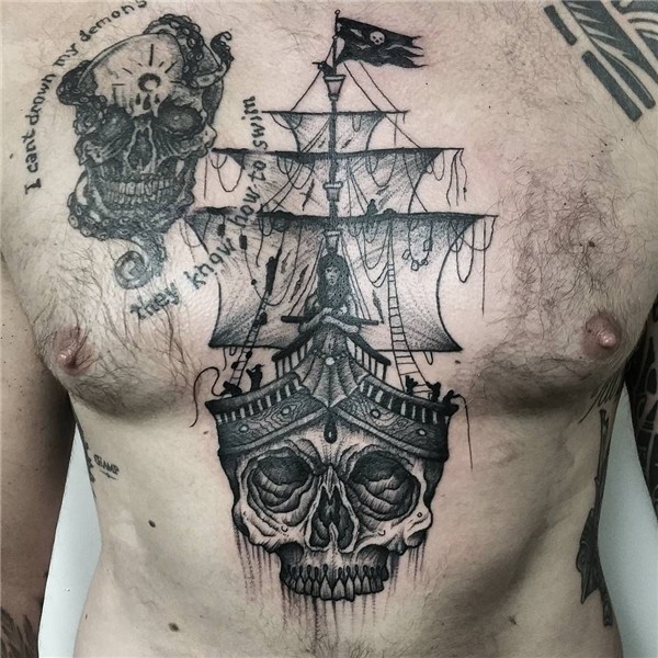 Pirate Tattoo 56 Pirate tattoo, Pirate skull tattoos, Tattoo