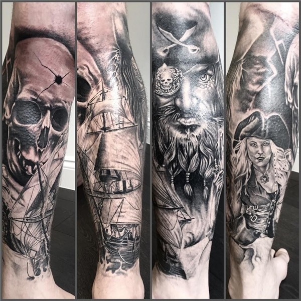 Pirate tattoo, Sleeve tattoos, Tattoos for guys