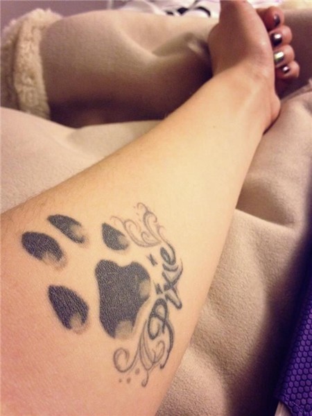 Pixie - Dog Paw Print Tattoo On Forearm Tattoos, Paw tattoo,