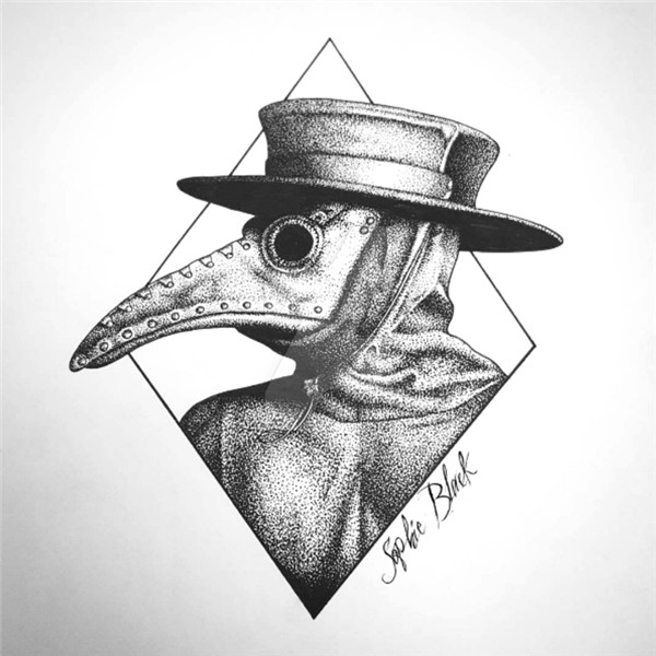 Plague Doctor Mask by SophieBlack-Art Doctor tattoo, Plague