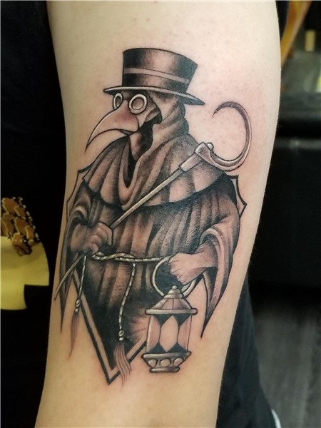 Plague Doctor by Max Lowe at Olde Line Tattoo in Hagerstown