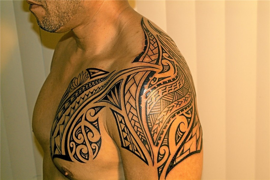 Polynesian Tattoo Chest Shoulder * Arm Tattoo Sites