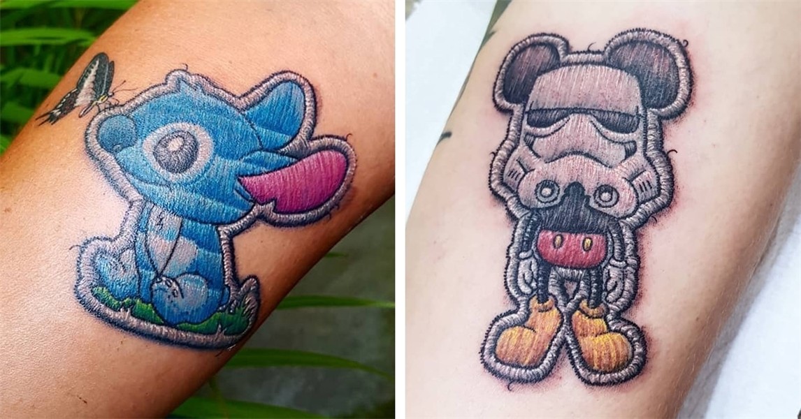 Pop Culture Patch Tattoos Look Like Real Badges Stitched Int