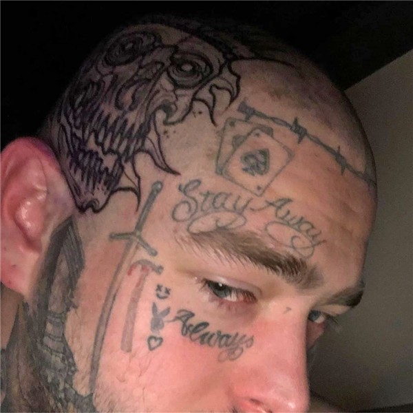 Post Malone Debuts New Skull Tattoo and Buzz Cut PEOPLE.com