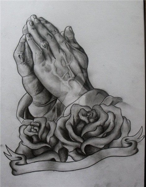 Praying Hands Tattoo Drawing at PaintingValley.com Explore c