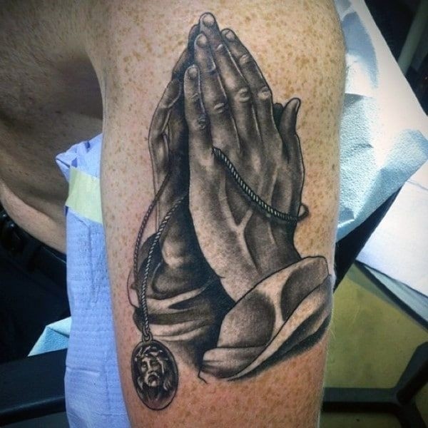 Praying Hands Tattoos for Men Praying hands tattoo, Hand tat